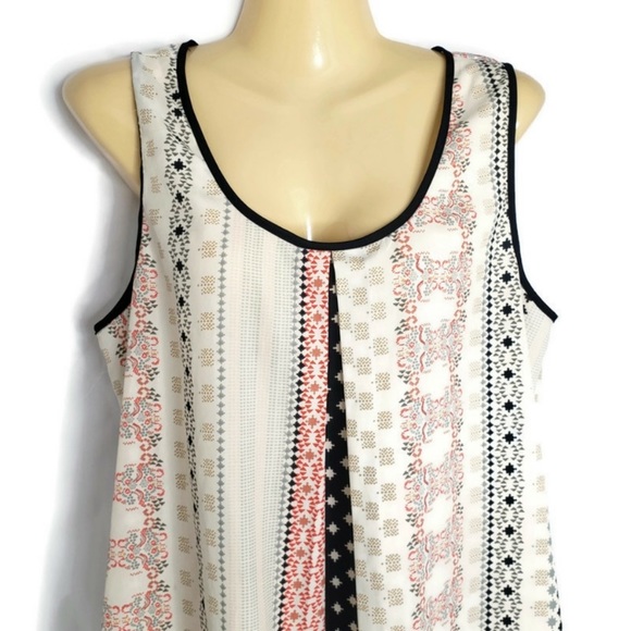 Daniel Rainn Patterned Tank Top Style 12931 - Picture 3 of 6